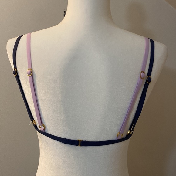 L*Space Finneas bikini top in purple / grey size small NWOT - Picture 3 of 5